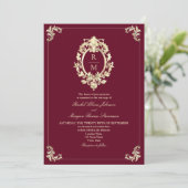 Invitation Mariage baroque de Bourgogne (Debout devant)