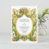 Invitation Mariage Baroque Rococo (Debout devant)