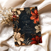 Invitation Mariage baroque romantique