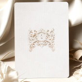 Invitation Mariage baroque romantique aux accents floraux