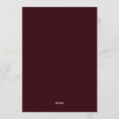 Invitation Mariage Baroque Sarcelle (Dos)