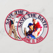 Invitation Mariage Baseball Save-The-Date-HOWARD, Option 4 (Devant / Derrière)