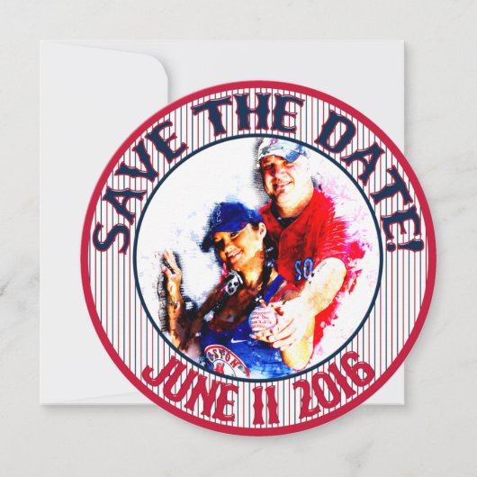 Invitation Mariage Baseball Save-The-Date-HOWARD, Option 4 (Devant)
