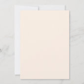 Invitation Mariage beige brûlé orangé floraux (Dos)