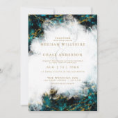 Invitation Mariage | Belle Géode de cristal Apatite (Devant)