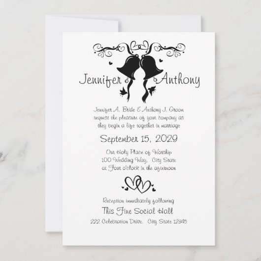 Invitation Mariage Bells (Devant)