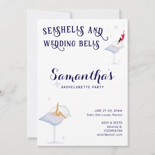 Invitation Mariage Bells Beach Cruise Bachelorette (Devant)