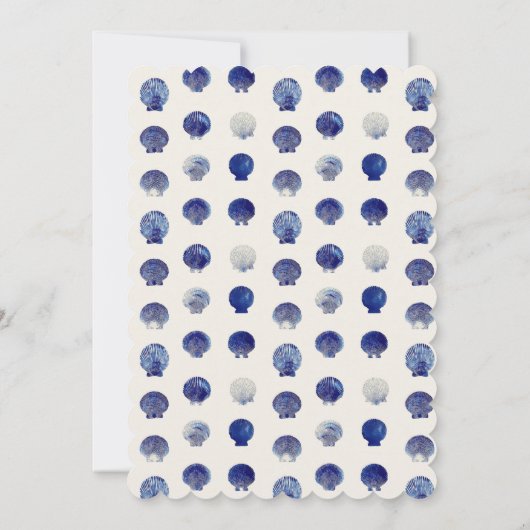 Invitation Mariage Bells Blue Beach Fête des mariées (Dos)