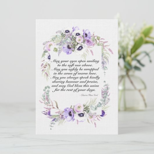 Invitation mariage Bénédiction (Debout devant)