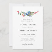 Invitation Mariage Berry minimal (Devant)