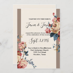 Invitation mariage bien-aimé