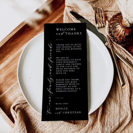 Invitation Mariage Bienvenue et merci Mini Table Place Card