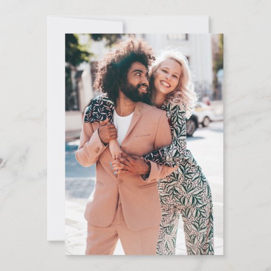 Invitation Mariage Big Pink Blooms (Dos)