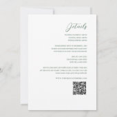 Invitation Mariage bilingue vietnamien rose blanc (Dos)