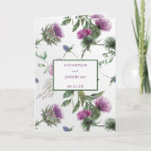 Invitation Mariage bipli personnalisable chic violet (Devant)