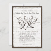 Invitation Mariage Birch Wood Deer (Devant)