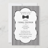 Invitation Mariage Black Cravate Affair Bachelor Party (Devant)