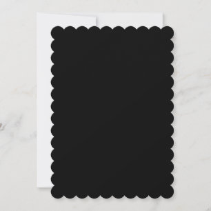 Invitation Mariage blanc à bord noir brut à bascule
