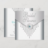 Invitation Mariage Blanc à la Rose (Devant / Derrière)