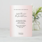 Invitation Mariage blanc broché (Debout devant)