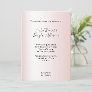 Invitation Mariage blanc broché