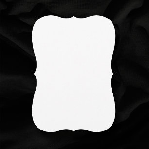 Invitation Mariage blanc brut en  blanc sur les arêtes