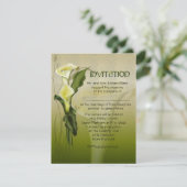 Invitation Mariage blanc de Calla (Debout devant)