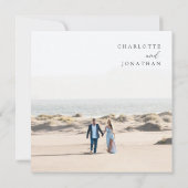 Invitation Mariage Blanc Elopement Fête Pour Toujours (Dos)