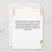 Invitation Mariage blanc et or (Dos)