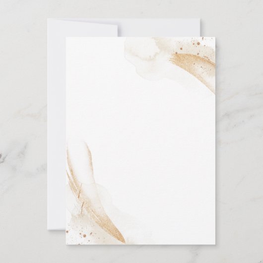 Invitation Mariage Blanc Finer Détails Emerald Green Rose (Dos)