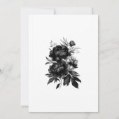 Invitation Mariage blanc gothique classique (Dos)