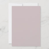 Invitation Mariage blanc gris clair unique signe d'infini (Dos)