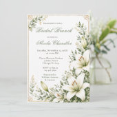 Invitation Mariage Blanc Lily Brunch (Debout devant)