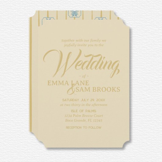 Invitation Mariage blanc Lotus