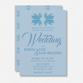 Invitation Mariage blanc Lotus