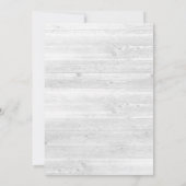 Invitation Mariage BLANC RUSTIQUE FLORAL JOLIE MARINE BLEU (Dos)