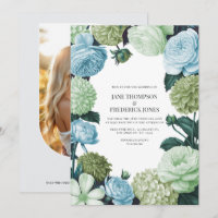 Mariage Bleu Arctique, Pin givré et Mousse de nuag
