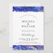 Invitation Mariage Bleu Art (Devant)