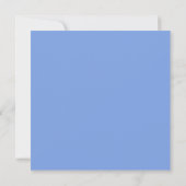 Invitation Mariage Bleu Campagnard de Myosotis (Dos)