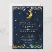 Invitation Mariage Bleu Céleste Élégant (Devant)