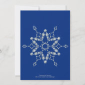 Invitation Mariage bleu cristal (Dos)