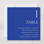 Invitation Mariage - Bleu et blanc (Devant)
