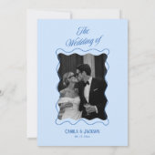 Invitation Mariage Bleu Froid (Dos)