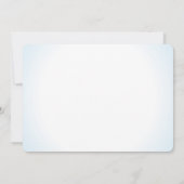 Invitation Mariage bleu Hydrangea (Dos)