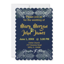 Mariage Bleu Nuit Or Argent Jaune