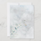 Invitation Mariage | Bleu Poussiéreux Amoureux de la Lune (Dos)