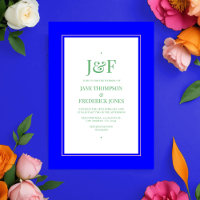 Mariage bleu, rose, orange et vert