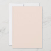 Invitation Mariage Bleuet Abricot Feuillage Eucalyptus (Dos)