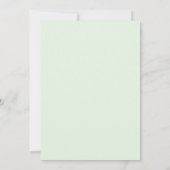 Invitation Mariage Bleuet Menthe Tropical Eucalyptus (Dos)