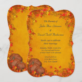 Invitation Mariage Bliss d'automne (Devant / Derrière)